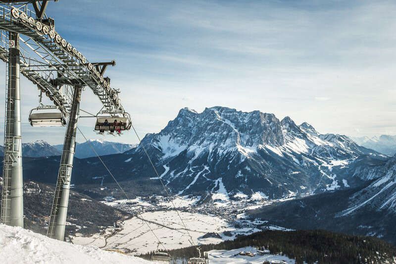 Skigebiet in der Tiroler Zugspitz Arena